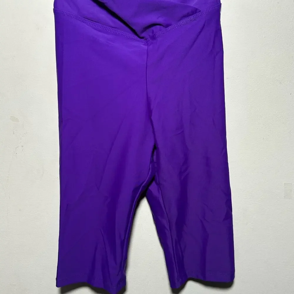 CM Theatricals dancewear class wear crop top purple and red dance CM